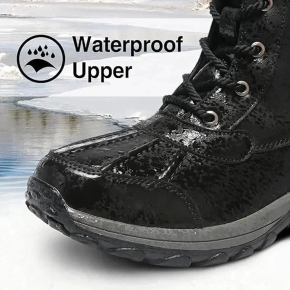 Mens Snow Duck Boots Waterproof Insulated Warm Fur Lined Winter Boots No… main image 7
